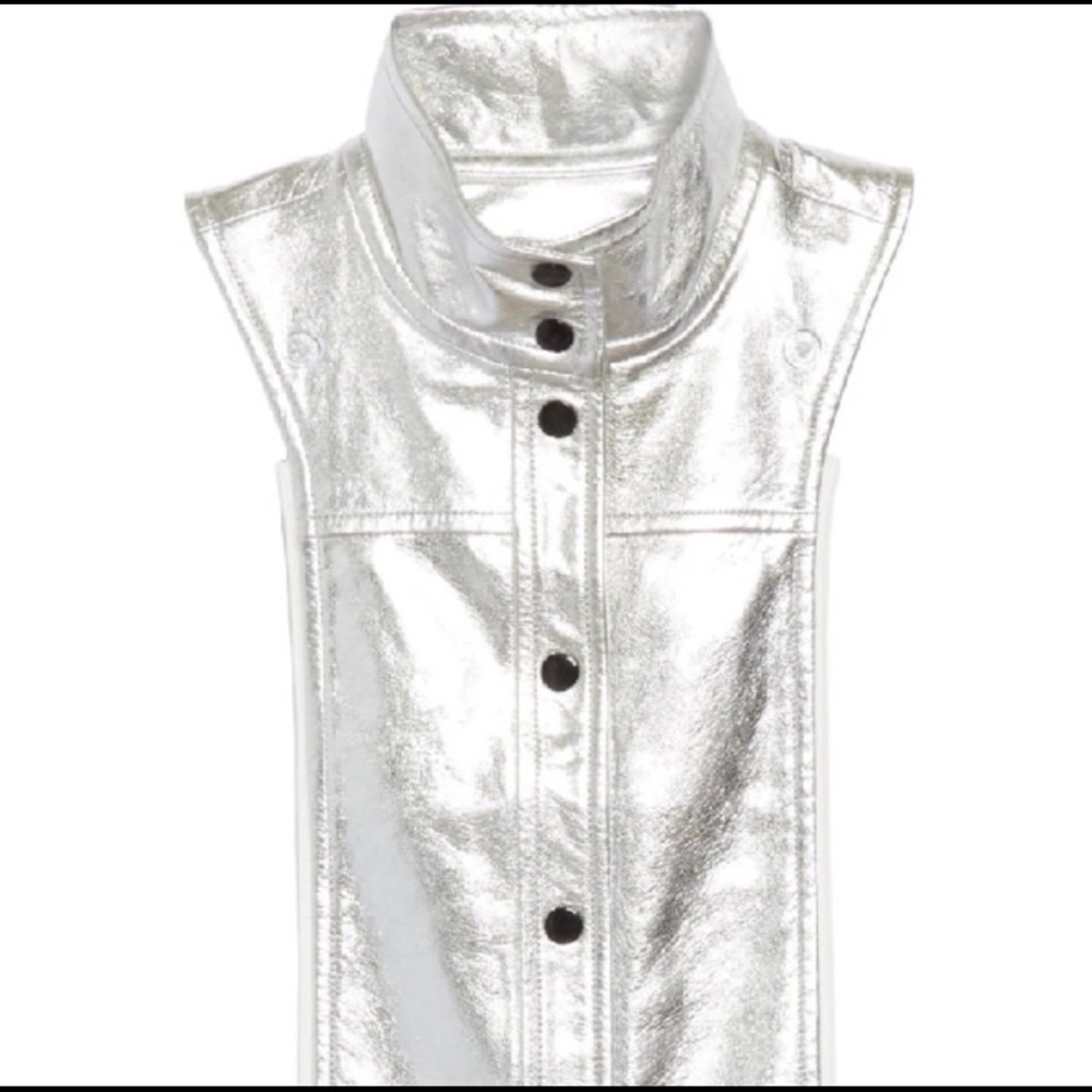 Veronica Beard Silver Metallic Rocco Dickey